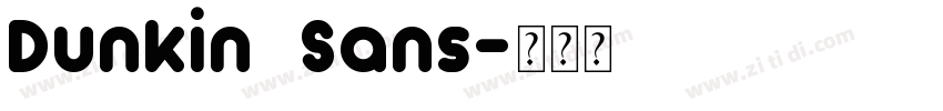 Dunkin Sans字体转换